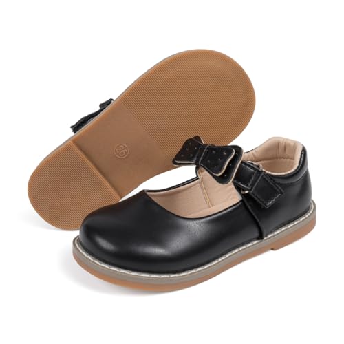 Toddler Girls Princess Dress Shoes Flower Girl Mary Jane Flats School Uniform Oxford for Wedding Party Church3