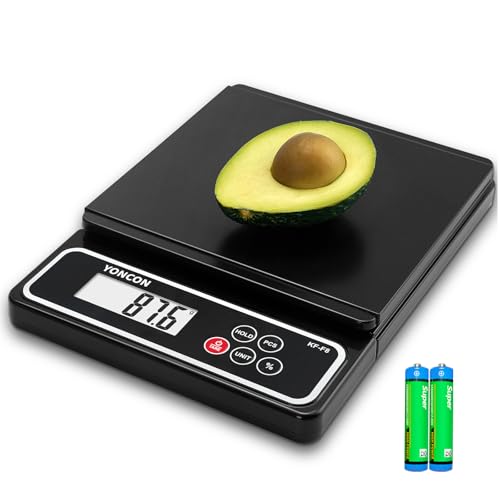 Yoncon Digital Food Scale, Kf-F8 Scale For Food Ounces And Grams With Pull-Out Display,11Lb/0.02Oz Super Accurate Kitchen Scale Digital Weight cover