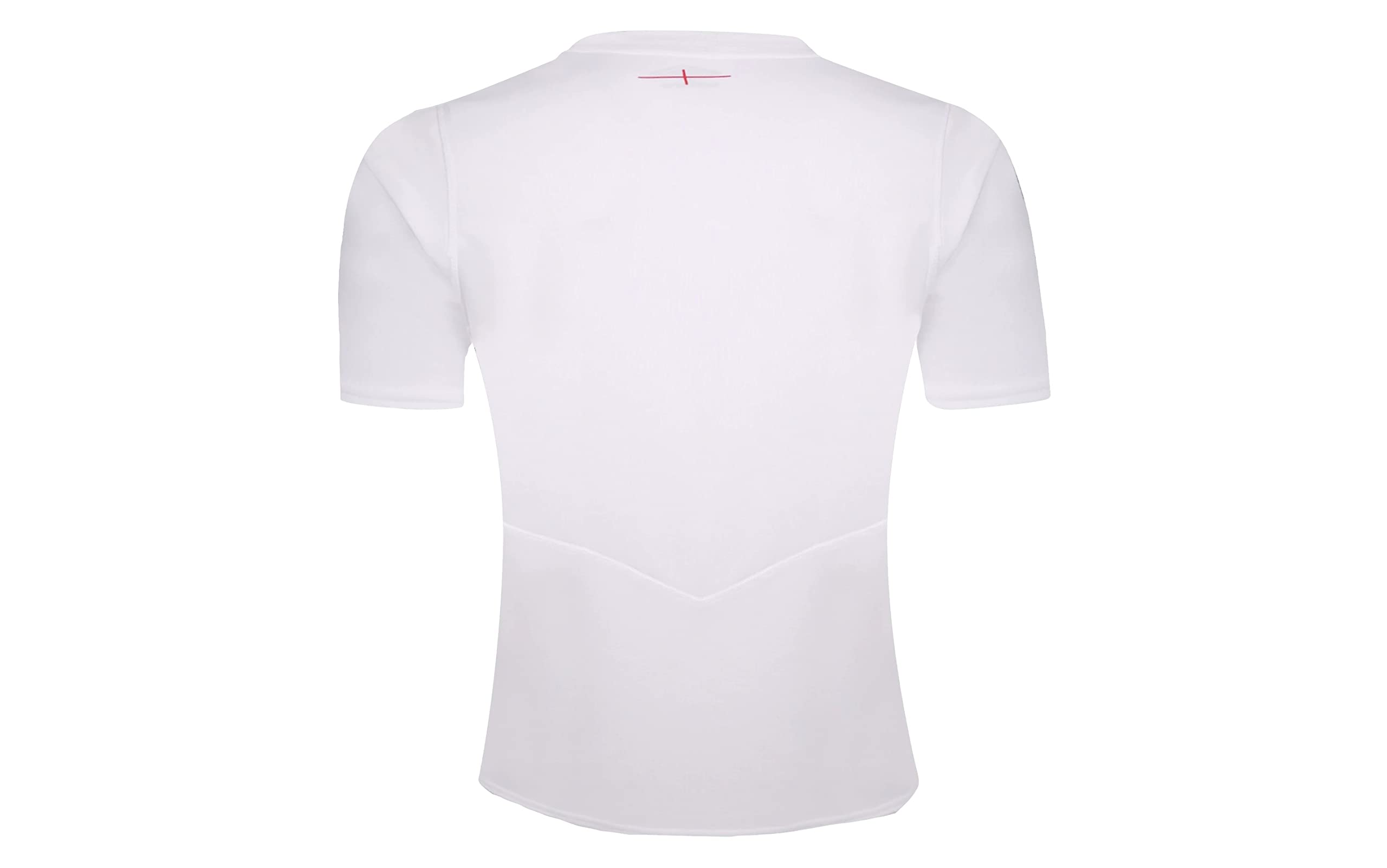 Umbro England RFU Men's Home Pro Rugby Jersey, White XX-Large