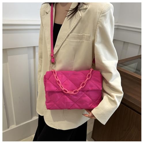 Large Quilted Tote Bag for Women Puffer Tote Bag Hobo Shoulder Bags Padded Crossbody Bags Handbag Bubble Purses Retro2