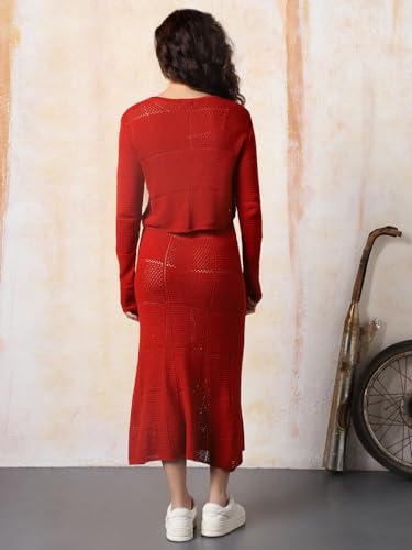 Image of High Star Women Regular Fit Regular Fit Solid Co-ord