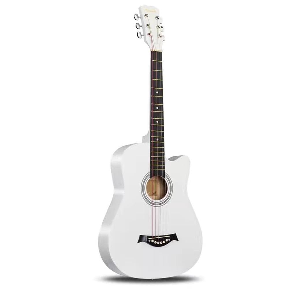 Starter kit per chitarra acustica con custodia, tracolla e accessori per principianti