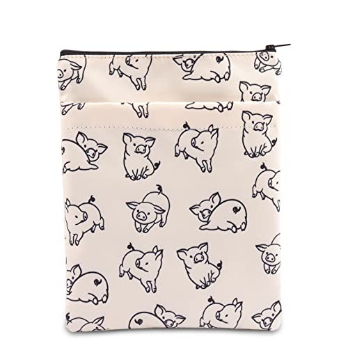 Book Sleeve Pig Book Protector Book Sleeve with Zipper Book Cover Pouch Pig Lover Gift (Pig Book Protector) 1 Book-Sleeve-Pig-Book-Protector-Book-Sleeve-with-Zipper-Book-Cover-Pouch-Pig-Lover-Gift-Pig-Book-Protector