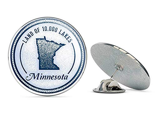 Minnesota USA Round Metal 0.75
