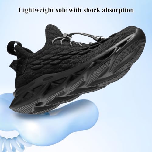Image of JMFCHI Boys Girls Kids Sneakers Knitted Mesh Running Tennis Athletic Shoes | Breathable,Lightweight,Comfortable,Non-slip,Easy wear,Casual fashion,Indoor outdoor,Gym sport,Daily play,Little /Big Kid