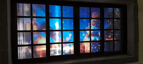 Projetor Natal Tela translúcida projeção led Natalino 100 videos wifi Halloween magic desenho christ