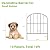 OUSHENG Small Decorative Garden Fence, 10ft (L) x 16.5in (H) Fencing, Rustproof Metal Wire Panel Border Animal Barrier for Dog, Flower Plant Edging for Yard Backyard Outdoor, Arched