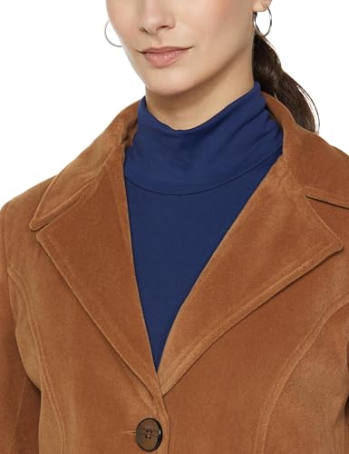 Image of Qube By Fort Collins Women's Knitted Hip Length Tweed Blazer - Stylish, Versatile, And Elegant For Office Or Casual Wear