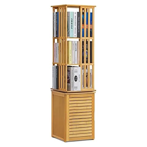 MoNiBloom Drehbares Bücherregal aus Bambus Cover