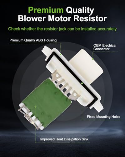 Image of Air Conditioning Heater Fan HVAC Blower Motor Resistor SCITOO Fit for 2007-2009 Chrysler Aspen /2001-2004 Dodge Dakota /2001-2009 Dodge Durango
