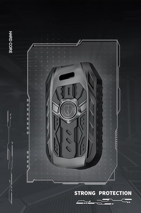 Image of BKN Luxury Metal Silicon Waterproof Transformer Car Key Cover with Keychain & Full Protection for Mahindra Thar, XUV700, XUV 3XO, XUV300, Scorpio, Scorpio-N, Marazzo, New Bolero (3 Button Flip Key)