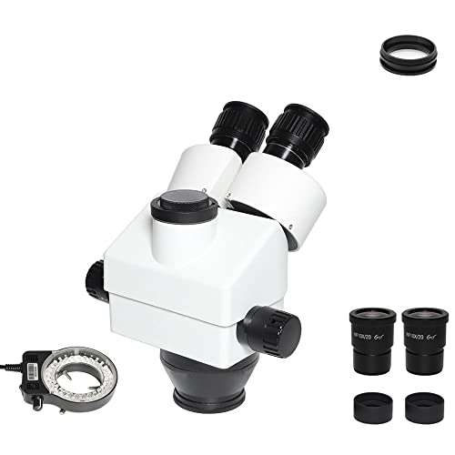 Microscope 3.5X-90X Trinocular Zoom Stereo Microscope Head + VGA 38MP H_DMI USB Microscopio Camera 0.5X cmount Lens for Mobile Phone Repair(7X-45X no Camera)