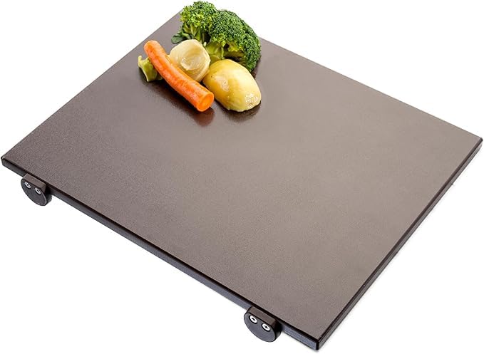 srl Tabla de cortar de polietileno profesional negra 50 x 30 x 2 con Fermi Made in Italy