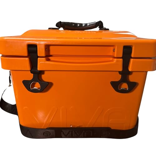 Cubix Outdoors Viva 14QT On-The-Go Personal Portable Hard Cooler Ice Chest | Everyday, Beach, Sports, Gatherings, Groceries/Market (Zesty Orange)