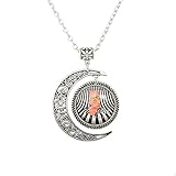 Beautiful Season DIY The Elephant necklace Melophobia jewelry Moon pendant Striped twisted face Funny Halloween jewelry