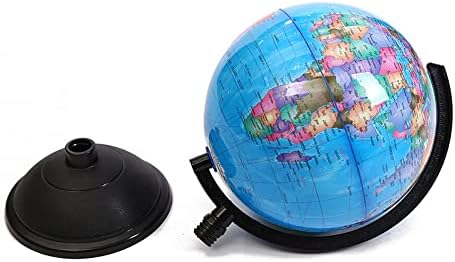 Keywins® 20cm, 8 inches, World Perfect Glossy Spinning Globe World Map for Kids, Geography Students, Teachers for Learning and More