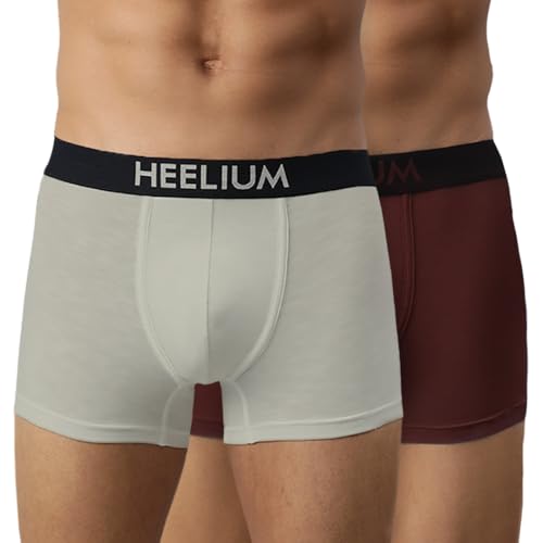 Image of HEELIUM Bamboo Underwear Trunk for Men | 3X Softer Than Cotton & Odour Free | Stretchy Fabric & Durable Waistband