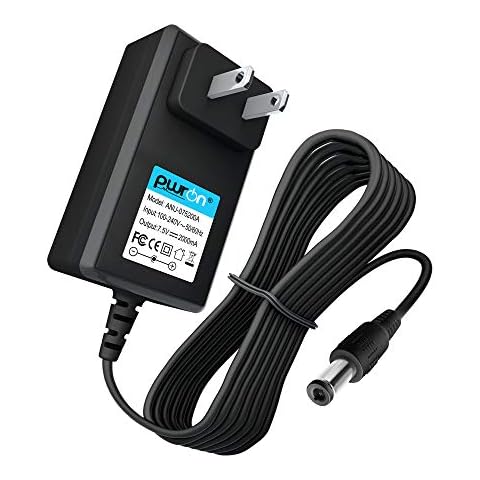 PwrON (6.6FT Cable) 7.5V 2A AC DC Adapter Compatible with for 400mA 500mA 800mA 1000mA DC Adapter Power Supply 5.5mm*2.1mm/2.5mm with Positive Center Cover
