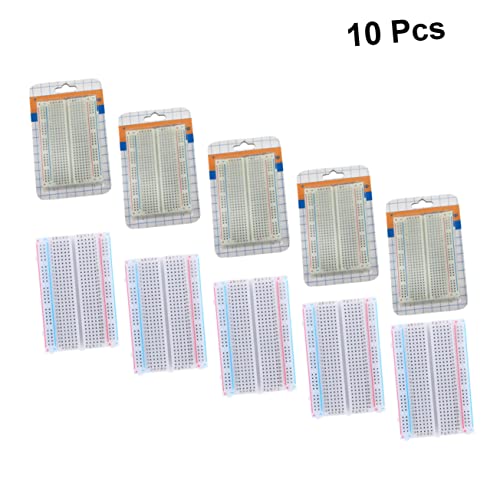 TEHAUX 10 Pçs Placa De Conexão Linha Experiência Kit Pão Solda Placa De Ensaio Vermelha Distribuição