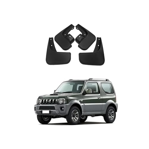 Image of Car Mud Flaps Mudguard for Suzuki Jimny BJ64 BJ74 2005-2025 Front and Rear Mudflaps Splash Guards Heavy Duty Flares 4-PC Auto Accessories,Send 1 Car Wash Towel,Black,2005~2018