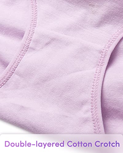 Domee Mädchen Unterhosen Baumwolle Unterwäsche 10er-Pack Slips Kaninchen und Katze 2-4 Jahre (Herstellergröße M)