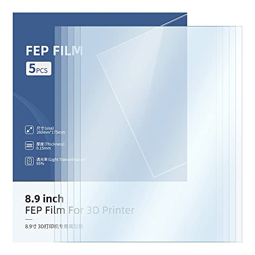Anycubic Film De Protection(5PCS) pour Imprimante 3D Photon Mono X, Photon Mono X 6k, Photon M3 Plus, Photon Mono X2, Photon Mono X 6ks