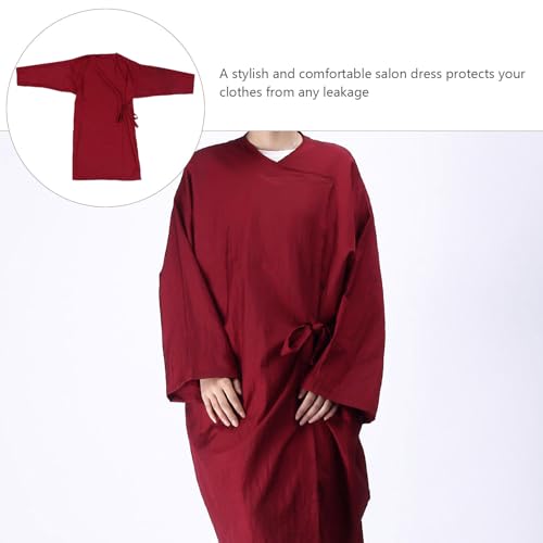 Bata para peluquero estilo kimono para clientes miniatura 6