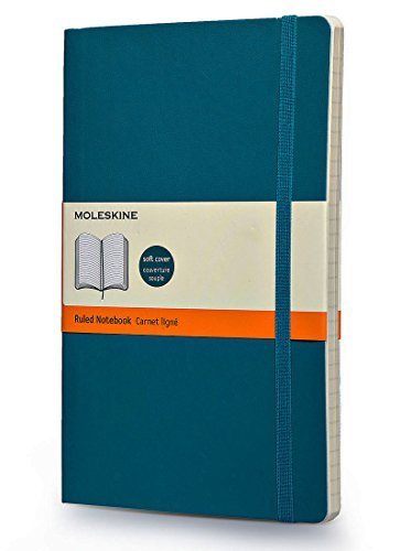 Moleskine Classic Carnet Ligné Large Bleu Azur de 2014 Couverture Souple