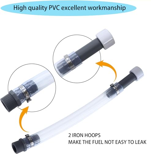 Racing Fuel Jug Hose, Fit 5 Gallon Gas Can, Utility Jug Spout and Nozzle, Perfect for Racing Fuel, Jegs Jugs, VP Gas Can，LC2 Jugs, Scribner Fuel Jugs, Black