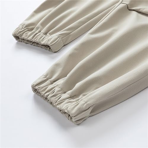 DESKABLY Cargo Pants for Men Casual Sweatpants Relaxed Fit Drawstring Hiking Camping Pants Big and Tall Joggers with Pockets3