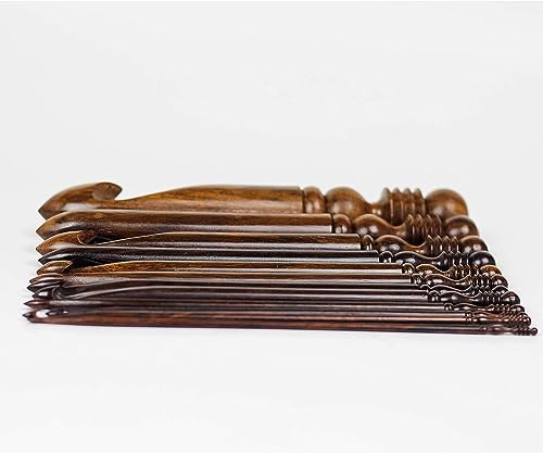 Nagina International 777 Rosewood Crafted Premium Polished Crochet Hooks & Knitting Needles thumb #2