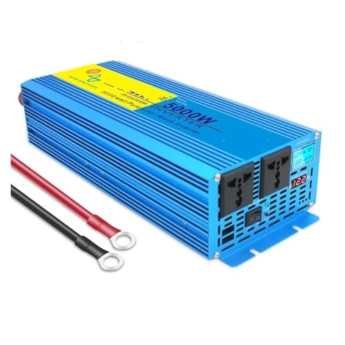 Inversor Onda Pura Convertidor Inversor Pantalla LED De Potencia 220 Inversor CC De 12V A Ca 220V 2000W 3000W 4000W Transformador Voltaje Onda Sinusoidal Pura Convertidor 12 (Size : 12V5000W Universa