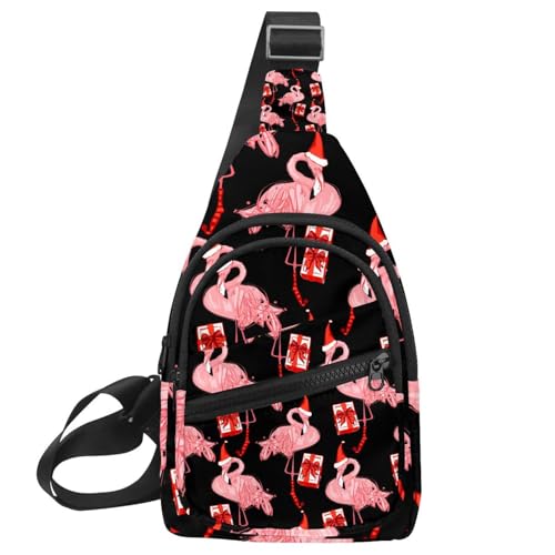 Bolso bandolera ligero de flamenco con diseño compacto de 30x18cm