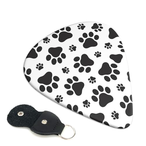 猫柄 肉球柄 エレキベースウクレレピック Abs 素材エレアコ弦楽器 0.71mm