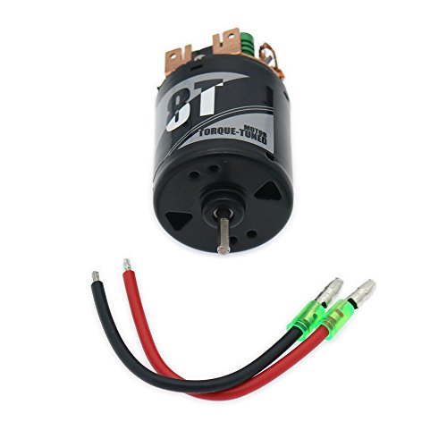 Rcawd Rc Motor 540 8T Brushed Motor For 1/10 Redcat Arrma Axial Slash Hsp Hpi Wltoys Kyoshosp, Carbon Electric Motor Rc Scale Car Boat Short Course Crawler Truck thumb #3