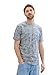 Produktbild TOM TAILOR Herren T-Shirt in Space Dye Optik, coral multicolor spacedye, M