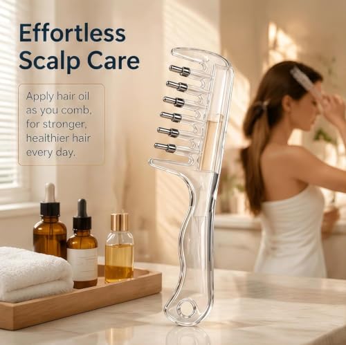 HIK FASHION Hair Oil Applicator Comb Multicolor - Image 5