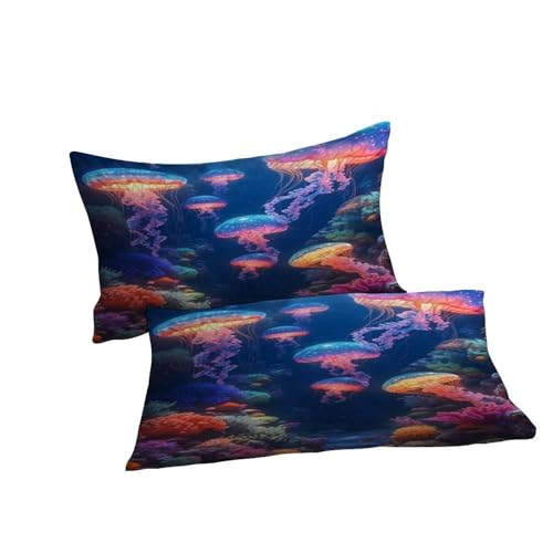 Housse de couette méduse douce en microfibre contre les plis - 7