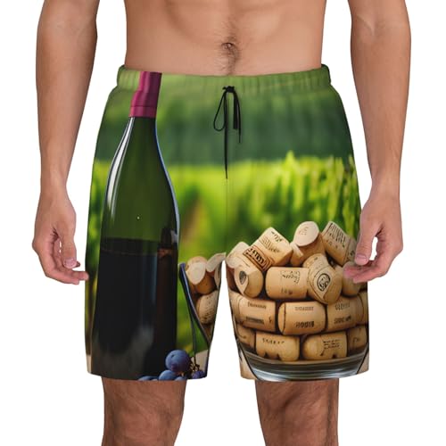 Bañador de hombre con uvas y corchos para tus tardes de playa y piscina