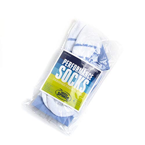 Image of ChalkTalkSPORTS Basketball Socks - Cushioned Mid-Calf Crew - Youth & Adult | Moisture-Wicking Performance Blend, Athletic Basketball Gear, Stay-Up Technology, Arch Support, Breathable, Boys and Men