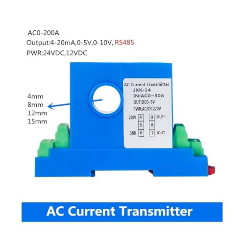 Sensor de corriente de alta fidelidad AC 0-50A y salida 4-20 mA 2