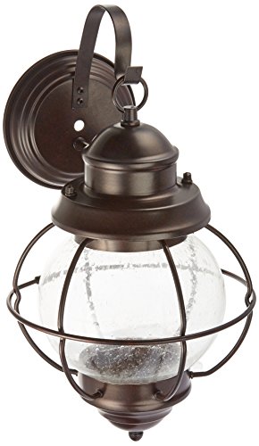 Best Deal 🛒 Trans Globe Lighting TG69901 RBZ Nautical One Wall Lantern Outdoor-Post-Lights, Bronze/Dark