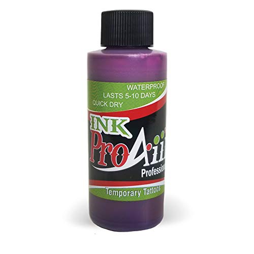 Body Paint - ProAiir Temporary Tattoo Ink - 4.2 oz (120ml) Purple