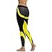 Homeilteds Leggings con Estampado de Malla Leggings de Fitness for Mujer Leggins Deportivos de Entrenamiento Pantalones elásticos Negros Delgados y Blancos Skinny (Color : Yellow, Size : XL)