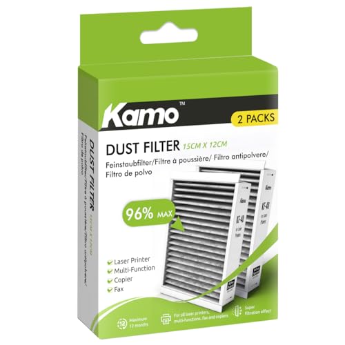 kamo Geruchs- und Feinstaubfilter für Laserdrucker 150 x 120 mm...