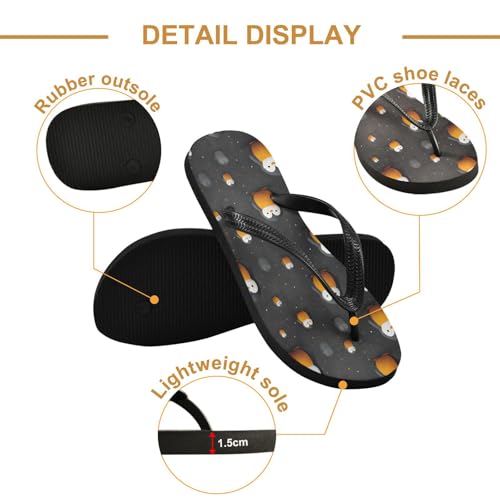 Flip Flop Sandals Lovely Penguin Print for Women Men Beach Outdoor XS3