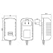 Yelesley AC to DC Converter 2A 24W Car Cigarette Lighter Socket 110-240V to 12V AC/DC Power Adapter Black
