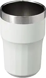 Copo Térmico Inox 384ml Cerveja Tumbler – Parede Dupla Design Premium Conserva Temperatura (Branco)