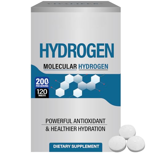 Compresse Effervescenti di Idrogeno VOKY per Acqua da Bere - 120 Compresse a Scioglimento Rapido con Magnesio Supportano Salute Cerebrale, Funzioni Cognitive, Energia e Recupero