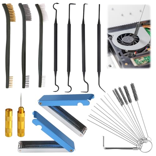 Image of 11 Pack Carb Cleaning Kit, Torch Tip Dirt Removal Set for Jets Nozzles Orifices, Throttle Body Tools for Chainsaw Motorcycle ATV Carb Welding Stove Shower Head Maintenance